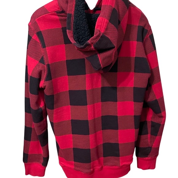 Kids Arizona Jean Co. jacket, hoodie flannel red and black - Picture 2 of 3